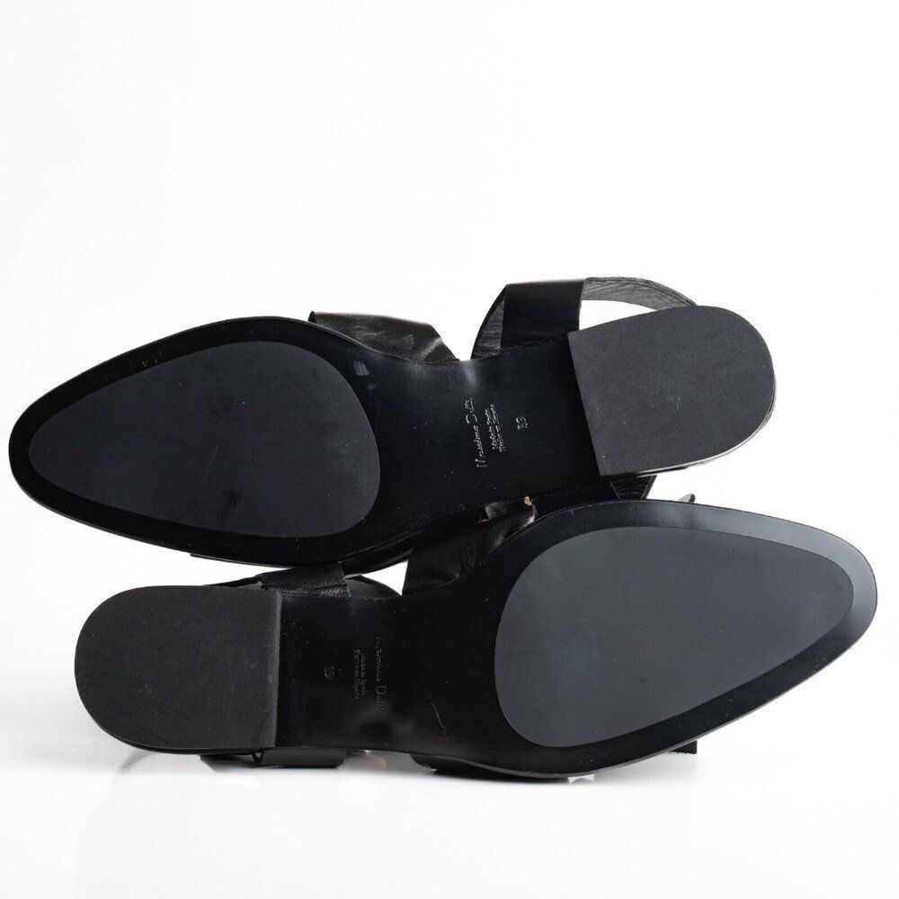 Massimo Dutti Womens Cage Sandals Flats Slingbacks EU 39 US 8 Leather wore once - Picture 8 of 8
